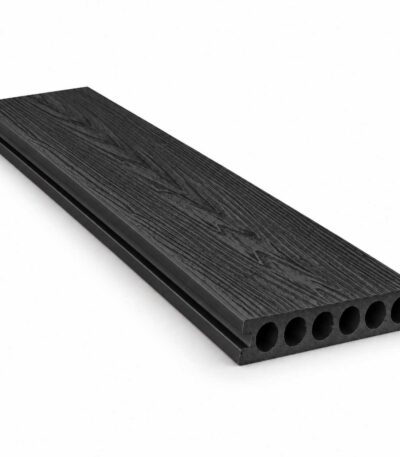 black composite decking