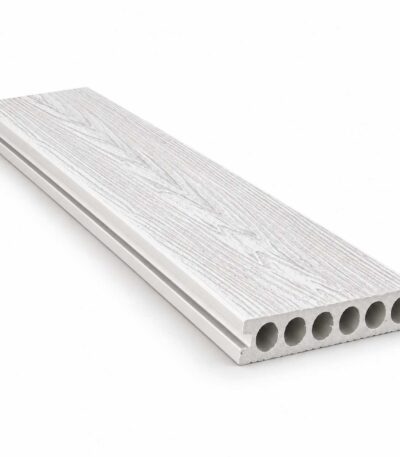 white composite decking